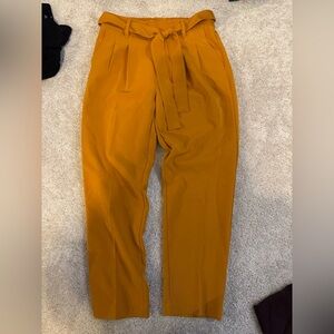 LOFT Mustard Yellow Trousers